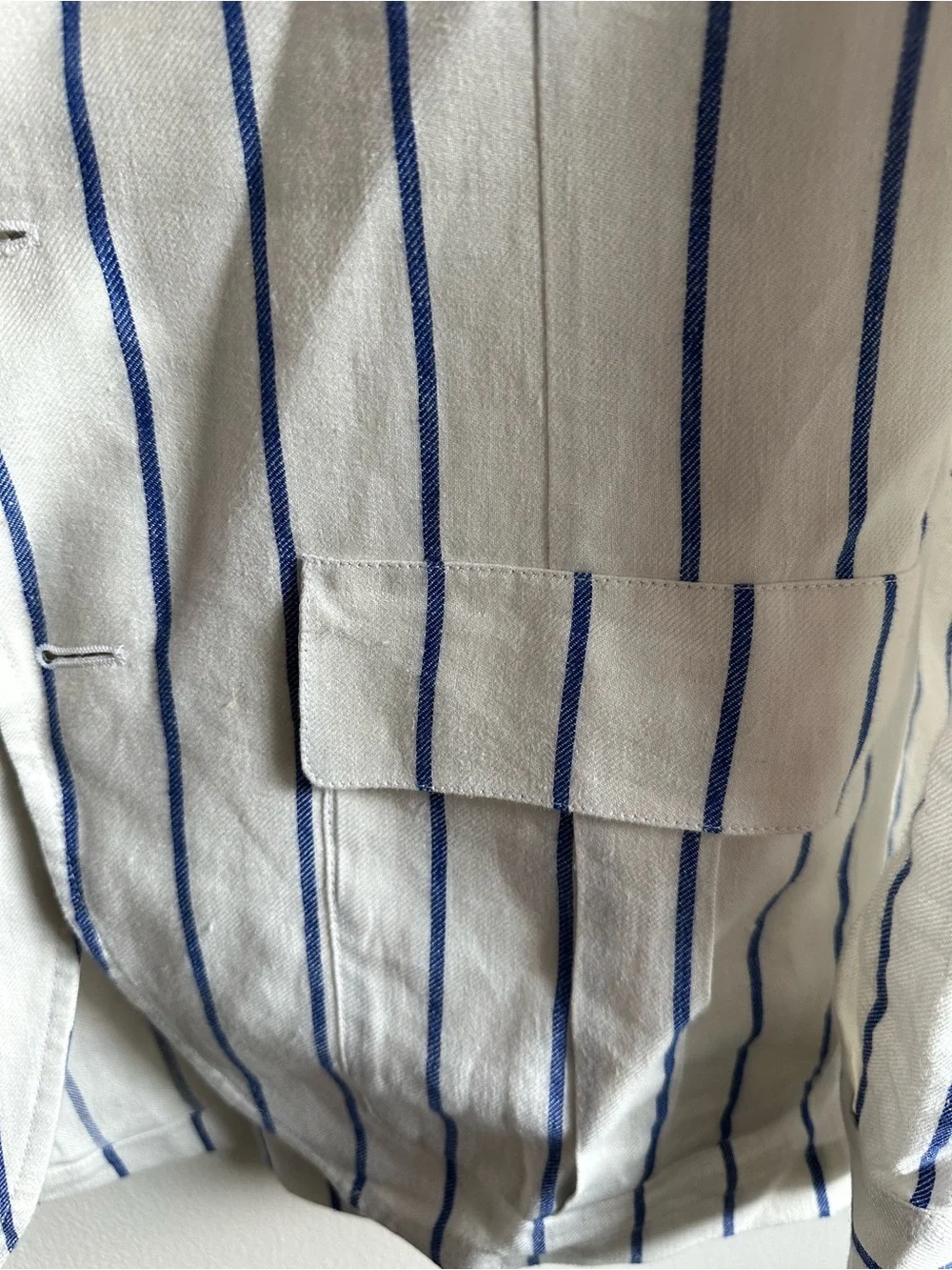 GRAIL Cifonelli White & Blue Surgeon’s Blazer Fully Bespoke by The Rake